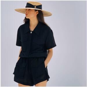 NWOT The Ashlynn MARY Safari Playsuit Black M/L